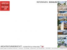 Architekturwerkstatt - Referenzen - Schulen Stand 2024